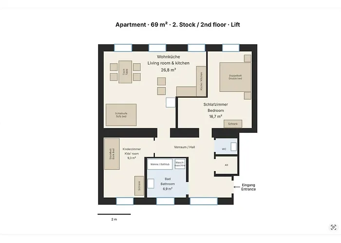 Gesamte Fuer 4 18 Appartement